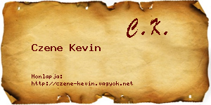 Czene Kevin névjegykártya